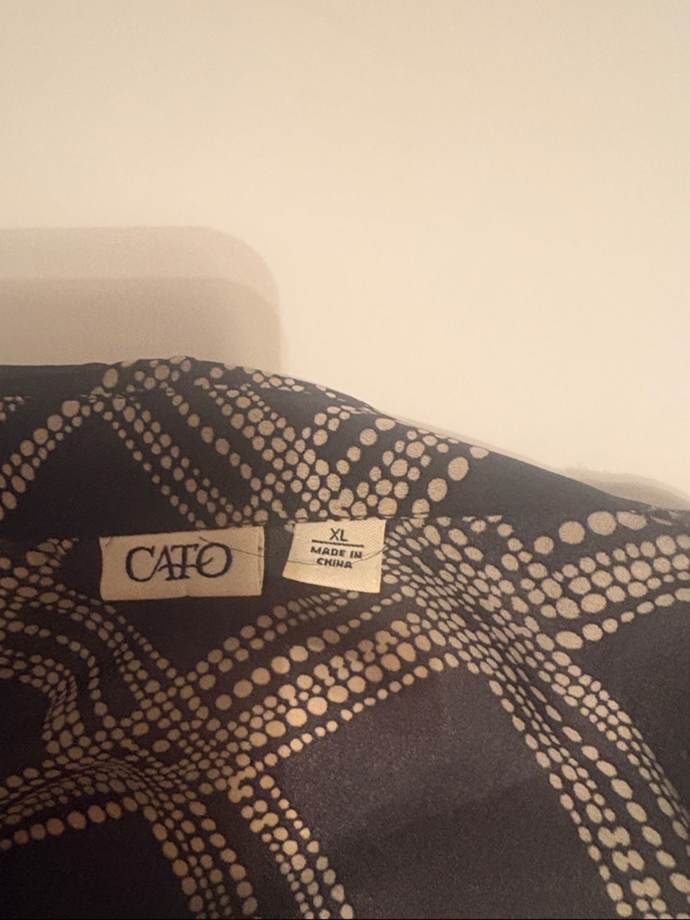 Cato brand women’s Patterned Long-Sleeve Shirt - Picture 2 of 2